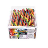 Rūgštūs želė saldainiai su vaisių skoniu Jumbos Sour Tornado, 57g x 30 vnt.