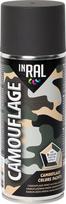 INRAL Camouflage RAL9021, Deguto juoda, matinė, 400ml lauko dažai