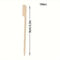 100 vnt. natūralios bambuko iešmo lazdos BBQ , 9cm