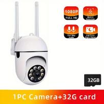 HD 1080P Belaidė Wifi Saugumo Kamera su PTZ 355°