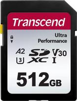 Atminties kortelė Transcend 340S SDXC 512GB Class 10 UHS-I/U3 A2 V30 (TS512GSDC340S) | TS512GSDC340S | 0760557856832