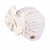 TuTu kepurė turbanas iš medvilnės, kreminė, 44/48 cm