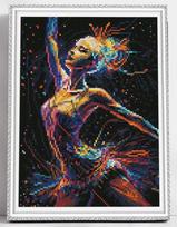 Deimantinė mozaika su rėmeliu TM Varvikas Dance energy LE152e, 30x40 cm