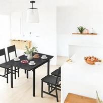 Valgomojo stalas, skirtas 2-4 asmenims, 78 x 120 x 76,2 cm, Ebeno juoda, Söögilaud, kokkupandav köögilaud 2-4 inimesele, 78 x 120 x 76.2 cm, Ebony Black