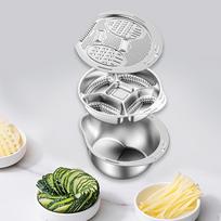 Stainless Steel Kitchen Strainer Set with Lid And Grater for Multiple Tasks, Professional 201 Stainless Steel