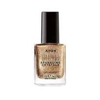 Nagų lakas su blizgučiais Avon Sparkling Crystals, Bronze Obsession, 10 ml