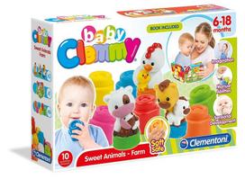 Rinkinys Clementoni Clemmy Soft Block Sweet Animals + knygutė 17174
