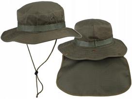 Karinė skrybėlė DOMINATOR Urban Combat Boonie su kaklo apsauga Rip-Stop, taktinė, Miško maskuotė, Olive