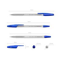 Tušinukai ErichKrause® R-301 Classic Stick 1.0, mėlyna, juoda, raudona, žalia, 4 vnt