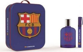 Rinkinys FC Barcelona vyrams: tualetinis vanduo EDT, 100 ml + rutulinis dezodorantas, 10 ml + kosmetinė