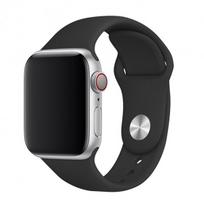 Universalus JM skysto silikono dėklas Apple laikrodžių apyrankei 42 / 44 / 45, juodas