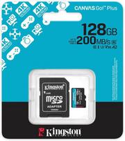 Atminties kortelė telefonui Kingston Canvas Go Plus Microsdxc 128gb kortelė su adapteriu
