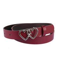 Moteriškas odinis diržas 2,5 cm, bordo, 100 cm