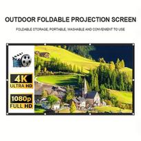 Lauko nešiojamas sulankstomas projektoriaus ekranas 254 cm 16:9 HD , 7,62 metro 16:9