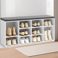 Batai lentyna, Batai lentyna, 30 x 104 x 48 cm, Baltos-pilkos spalvos, Jalanõude riiul, Schuhregal, 30 x 104 x 48 cm, Valge-Hall