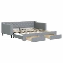 Sofa-lova vidaXL, 90x190 cm, pilka