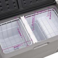 Šaltdėžė su ratukais ir rankena VidaXl, 50l, pilka