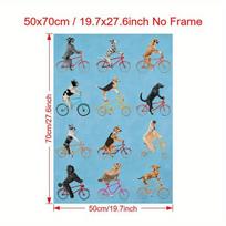 Drobės plakatas, 19,7 * 27,6 colio / 50 * 70 cm Be rėmelio