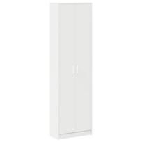 vidaXL Spinta su lentyna Balta 55 x 25 x 189 cm Apdirbta mediena