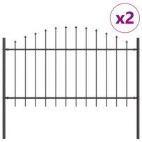 vidaXL Sodo tvora 2 pcs Pilka 170 x 140 cm
