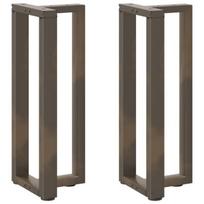 Konsolės stalo kojos, t formos, 2 vnt., 38x25x(72-73)cm