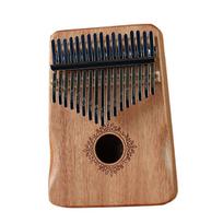 17 klavišų Kalimba, rudos spalvos