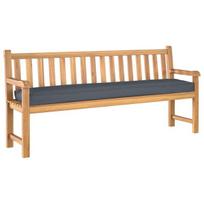 Paletės pagalvėlė suoleliui Antracito 180x40x8 cm Oxford audinys