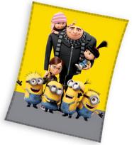 Vaikiškos antklodės 130x160 minionai