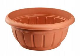Plastikinis dubenėlis puodas 20 x 9,5 cm terakota