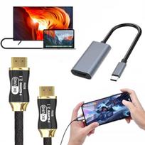 HDMI USB-C adapterio rinkinys + HDMI laidas 3 metrai