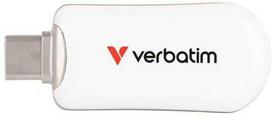 „Verbatim“ USB atmintinė, USB C, 128GB, „Plectra“, „balta“, 30229, USB C