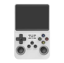 Žaidimų konsolė R36S Retro vaizdo delninė žaidimų konsolė, skirta 64G ir 1500 klasikiniams žaidimams, balta