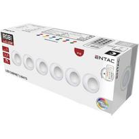 LED šviestuvų komplektas Entac RGB+W su pulteliu, 6 vnt.