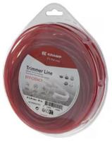 Žoliapjovės valas Ø3mm 44m, kvadratinis, raudonas, Kramp Efficiency