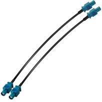 Fakra Z 12 colių Rg174 automobilio antenos prailginimo kabelis (2 vnt.)