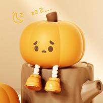 Buitinė technika, stalinė naktinė lempa "Pumpkin"