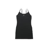 Nike Vienspalvė megzta suknelė be rankovių Moteriškos suknelės Juoda DM8878-010 XL