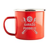 Puodelis Garažo, 500ml, raudonas