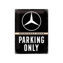Metalinė plokštė 30x40 cm / Mercedes-Benz parking only