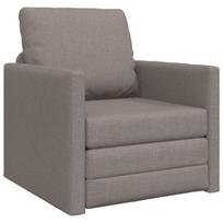 Sofa-lova ant grindų 2-in-1 taupe 74x77x81 cm audinys