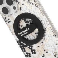 Telefono laikiklis Kate Spade Niujorko magnetinės kilpos rankena – MagSafe pirštų laikiklis (juodas)