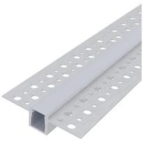 Avide įleidžiamas aliuminio U profilis 52.5x13.3mm su matiniu dangteliu, 1m