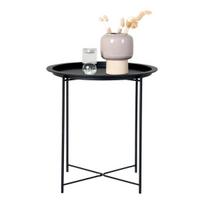 444243 Namo Nordic Anne šoninis staliukas 47 cm apvalus juodas