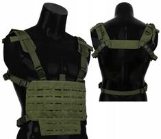 Taktinė liemenė Mil-Tec Chest Rig Laser Cut, Olive, Universalus