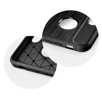 Back case carbon skirta Apple Iphone Xs max, juodas