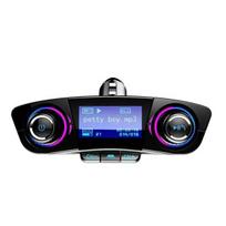 Bluetooth FM siųstuvas BT5.0 laisvų rankų įrangos automobilinis rinkinys TF kortelė USB atmintinė 3,5 mm AUX išvesties prievadas Du USB greitas įkroviklis MP3 grotuvas, BT06