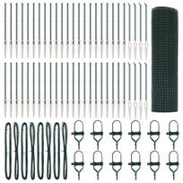 vidaXL Suvirintas vielinis tvoras su smailiais galais Plienas ir PVC