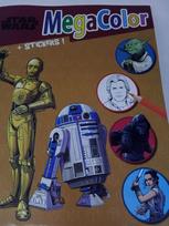 SPALVINIMO KNYGELĖ DISNEY MEGA COLOR STAR WARS KYLO HAN-SOLO YODA