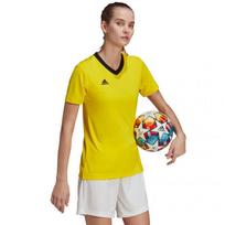 Sportiniai marškinėliai moterims Adidas Entrada 22 Jersey W HI2125, geltoni