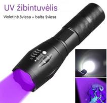 Rankinis Ultravioletinės ir baltos šviesos prožektorius